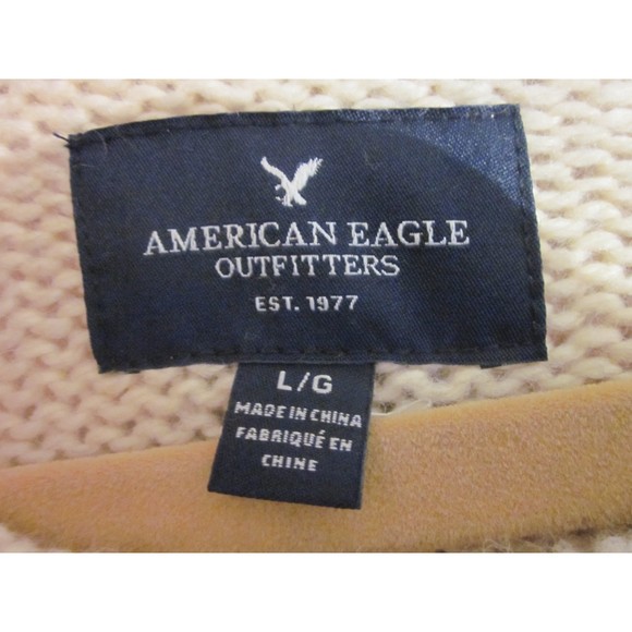 American Eagle Outfitters Men's Size Large Wool Blend Knit Pullover Sweater - Picture 2 of 4